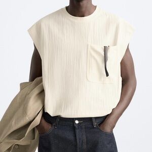 Jacquard Sleeveless Top